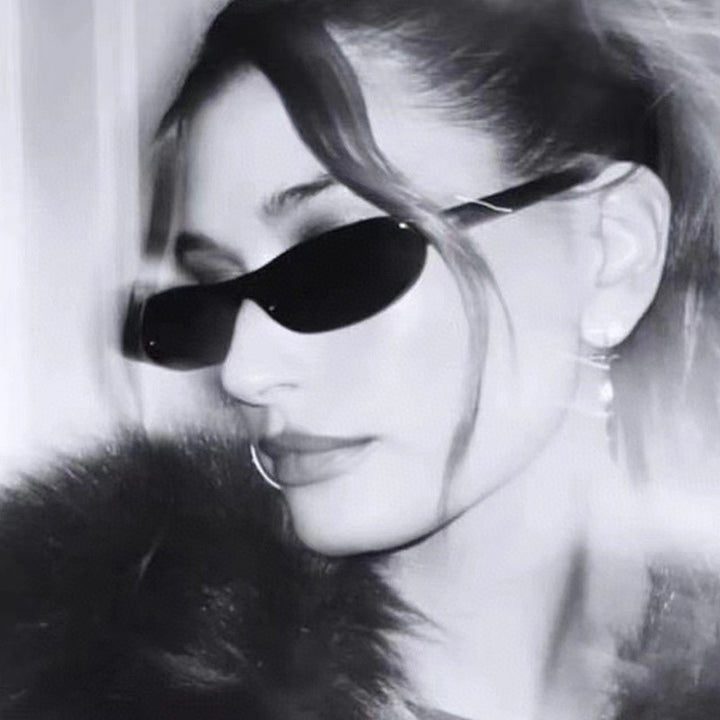 Dame moteriktig solbrille i elegant cat-eye stil Luvikno
