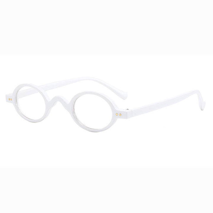 Dame rund solbrille i retrostil Luvikno