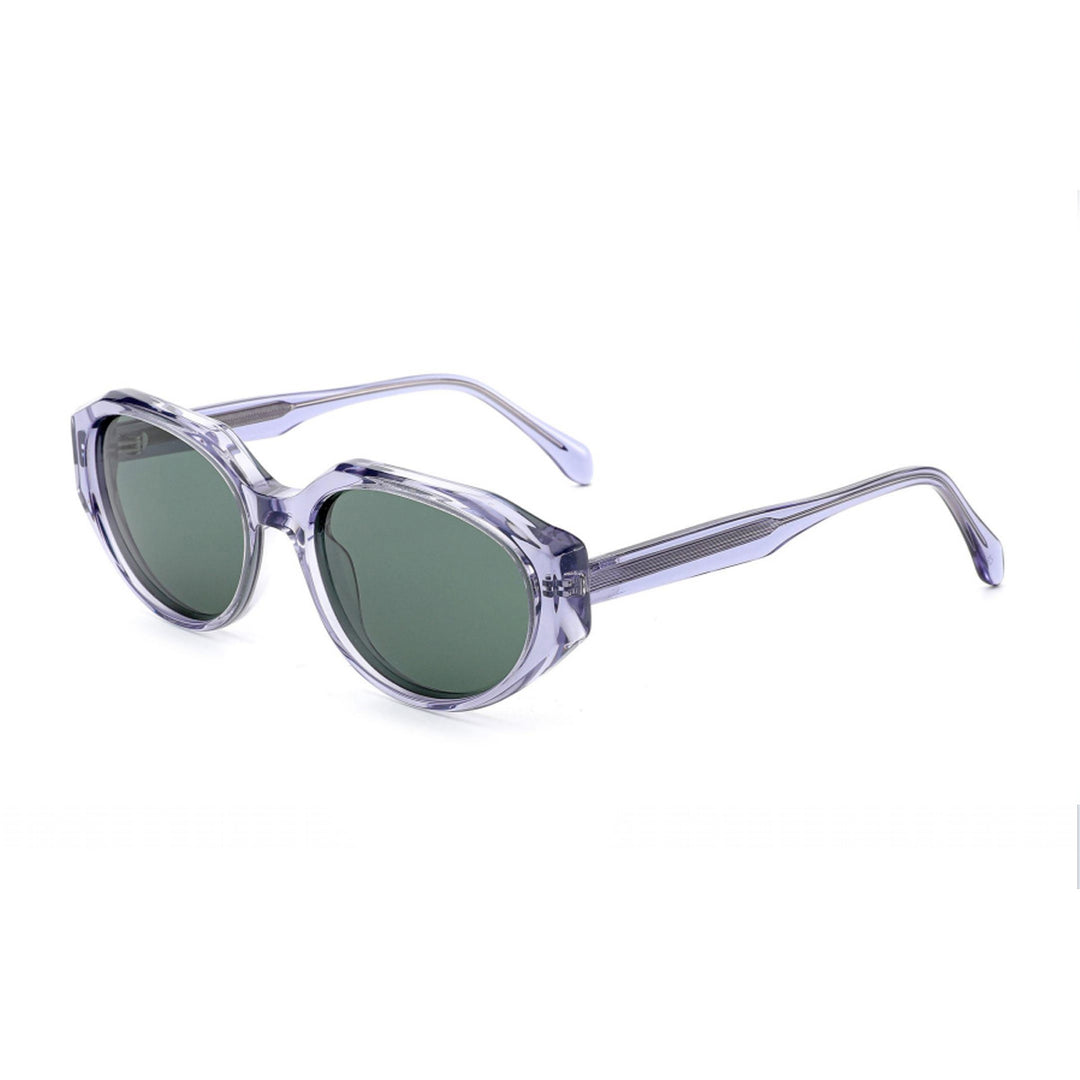 Dame solbrille i moderne, transparente design med høyteknologiske linser Luvikno