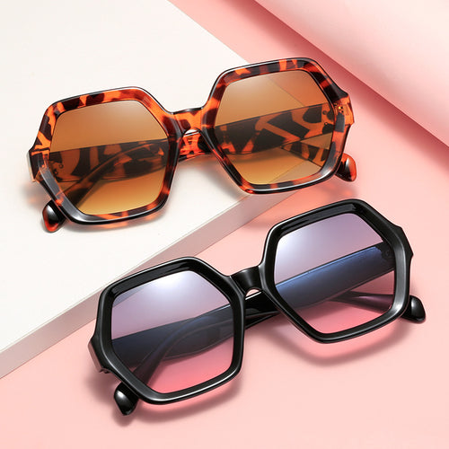 Dame geometrisk lesebrille i markant bikakestruktur-design Luvikno