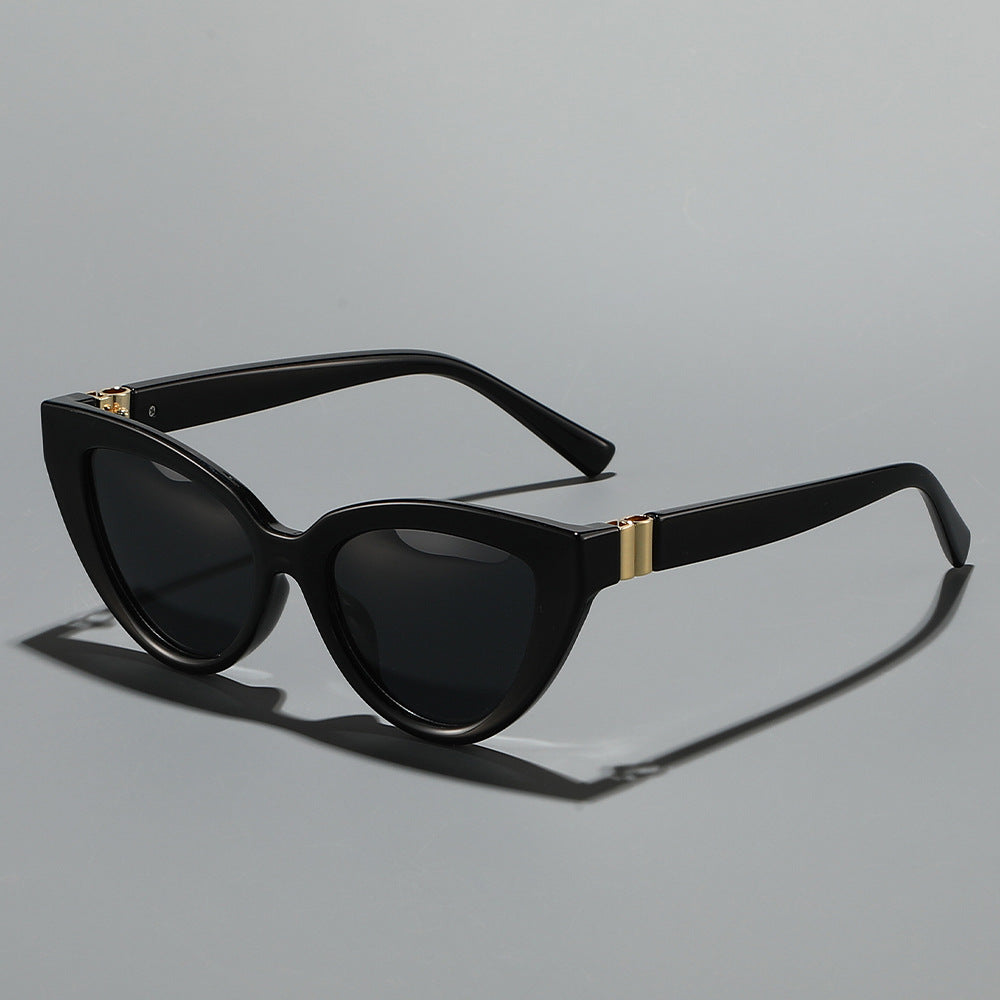 Dame Cat-Eye solbrille med høyverdig UV-beskyttelse og luksuriøs design Luvikno