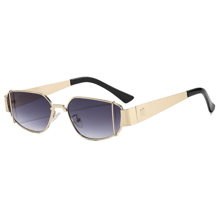 Dame designer solbrille i moderne, kantete stil Luvikno