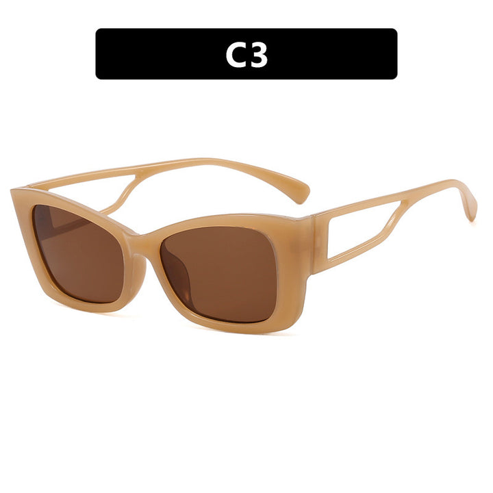 Dame moteriktig solbrille med innovativ ramme Luvikno