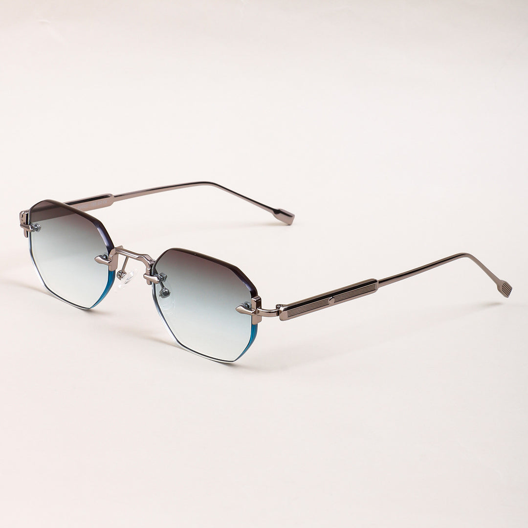 Dame solbrille med elegant åttkantet ramme og komfortable nesepads Luvikno