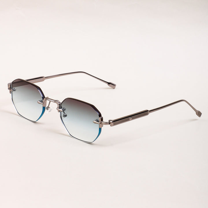 Dame solbrille med elegant åttkantet ramme og komfortable nesepads Luvikno