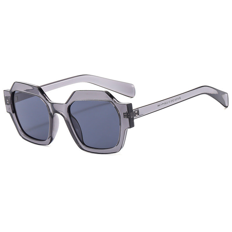Damer geometrisk solbrille med moderne ramme og UV-beskyttelse Luvikno