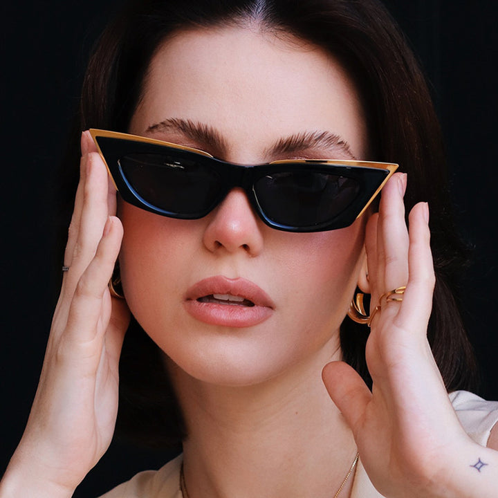 Damer ekstravagant Cat-Eye solbrille Luvikno