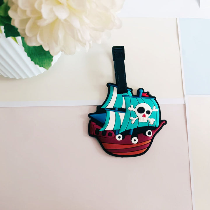 Unisex Bagasjelapp i piratskipsdesign Luvikno