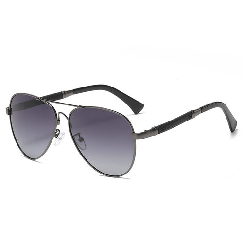 Dame aviator-solbriller med elegant metallisk ramme og UV-beskyttelse Luvikno