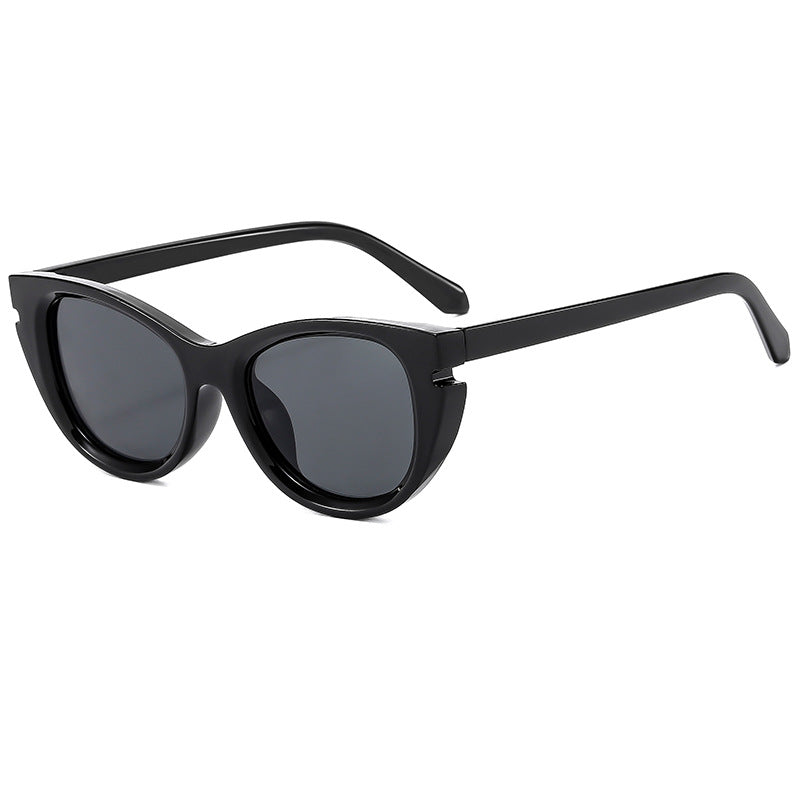 Dame Cat-Eye solbriller med robust plastramme Luvikno