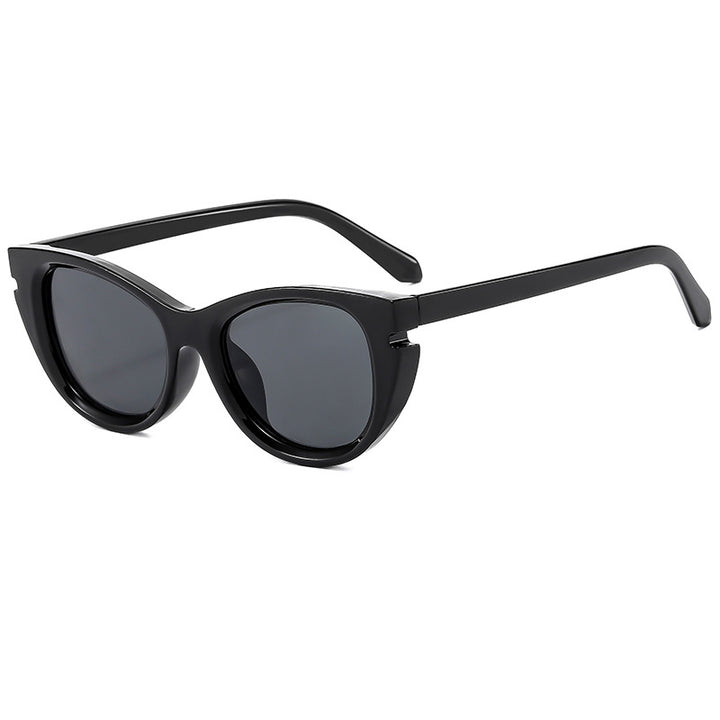 Dame Cat-Eye solbriller med robust plastramme Luvikno