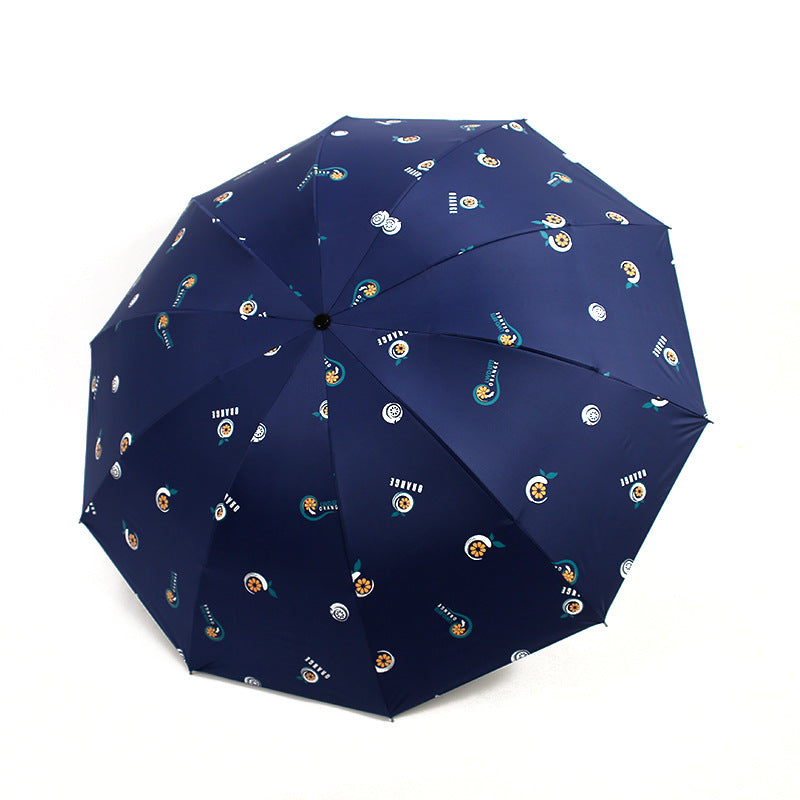Dames sammenleggbare paraply med glade motiver Luvikno