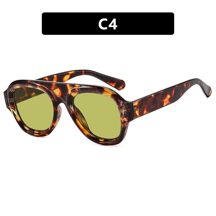 Damer oversized solbrille med moderne design og UV-beskyttelse Luvikno