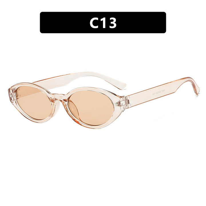 Dame Cat-Eye solbriller med elegant bæreveskedesign Luvikno