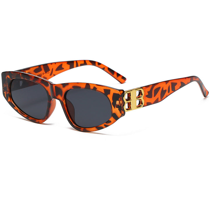 Dame Designer-solbrille med luksuriøse rammedetaljer Luvikno