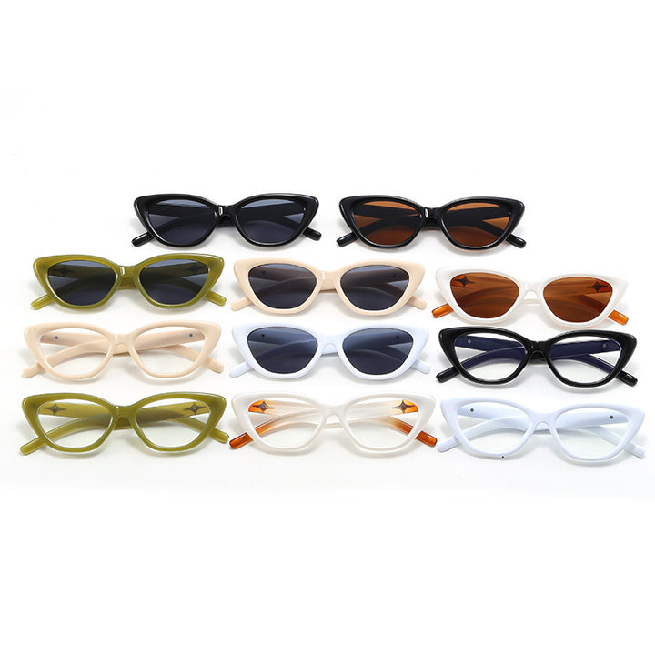 Dame Cat-Eye Briller med stilfull design Luvikno