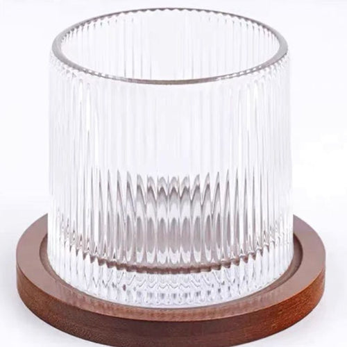 Unisex Glass Candle Holder Luvikno