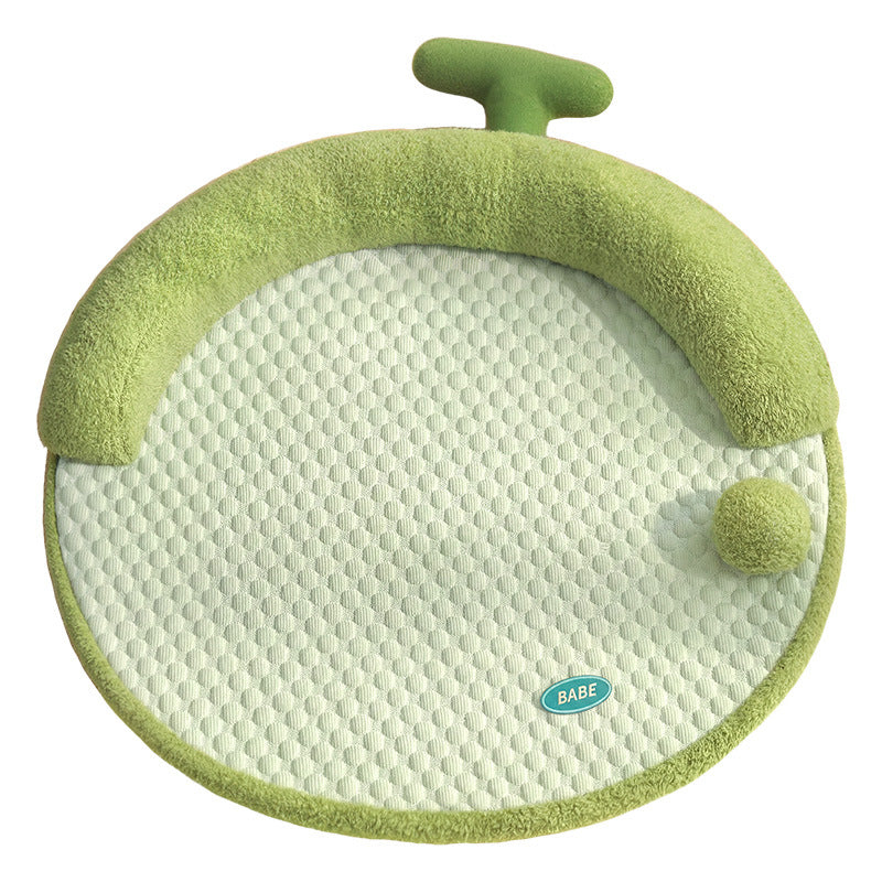 Unisex nan rund babykrabblematt med ergonomisk nakkepute og sklisikker bunn Luvikno