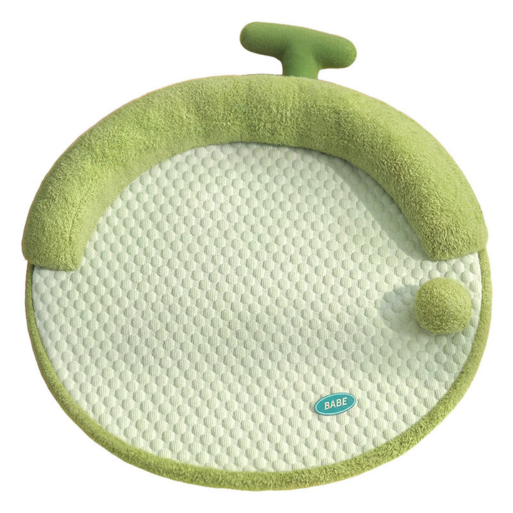 Unisex nan rund babykrabblematt med ergonomisk nakkepute og sklisikker bunn Luvikno