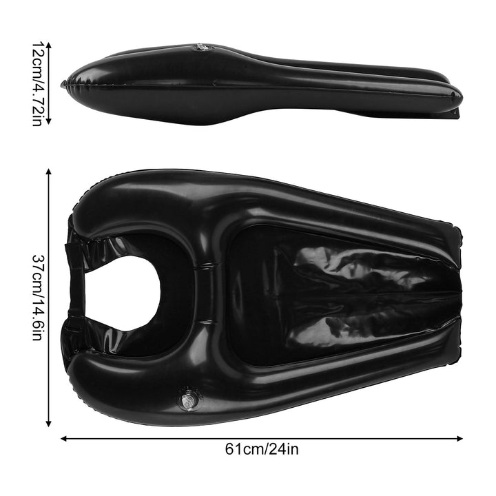 Unisex oppustbar lounger med ergonomisk design Luvikno