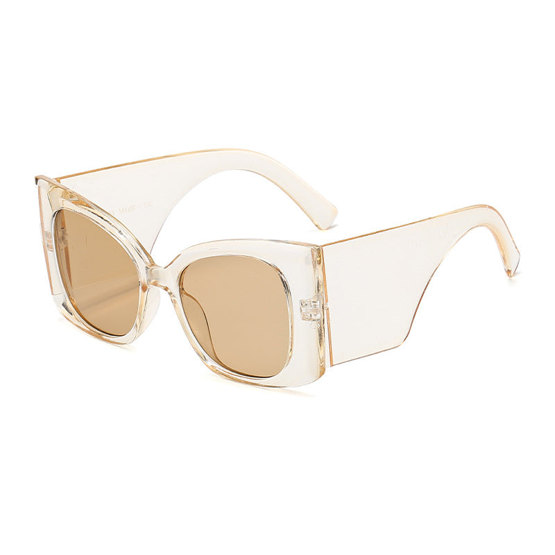 Dame moteriktig oversized solbrille med glamorøst design Luvikno