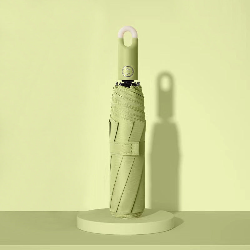 Dame elegant foldes regnparaply med ergonomisk håndtak og UV-beskyttelse Luvikno