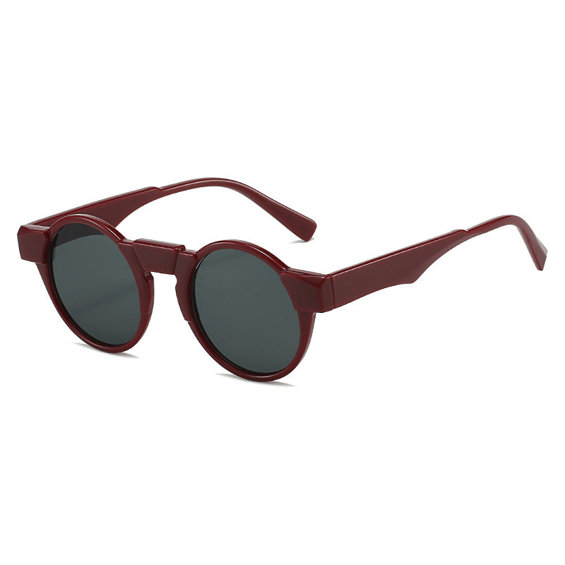 Dame moteriktig lesebrille med innovativt rundt rammedesign Luvikno
