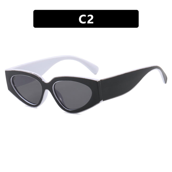 Dame Cat-Eye solbriller med ekstravagant design og beskyttende UV-filter Luvikno