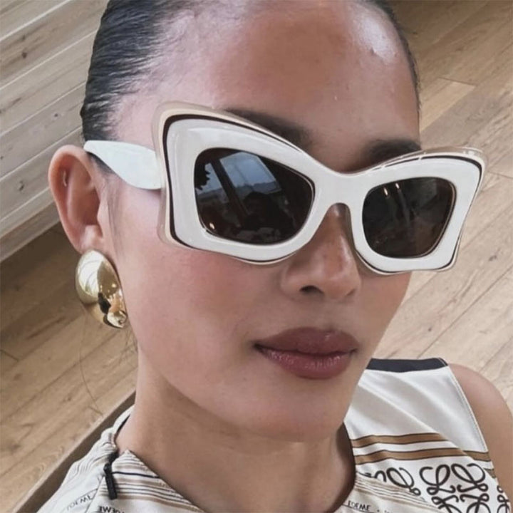 Dame oversized solbrille i ekstravagant design Luvikno