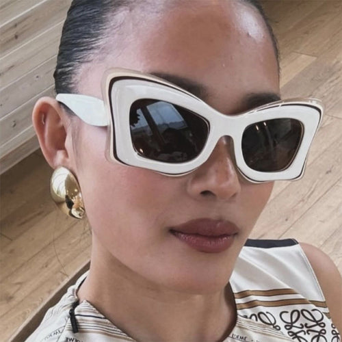 Dame oversized solbrille i ekstravagant design Luvikno