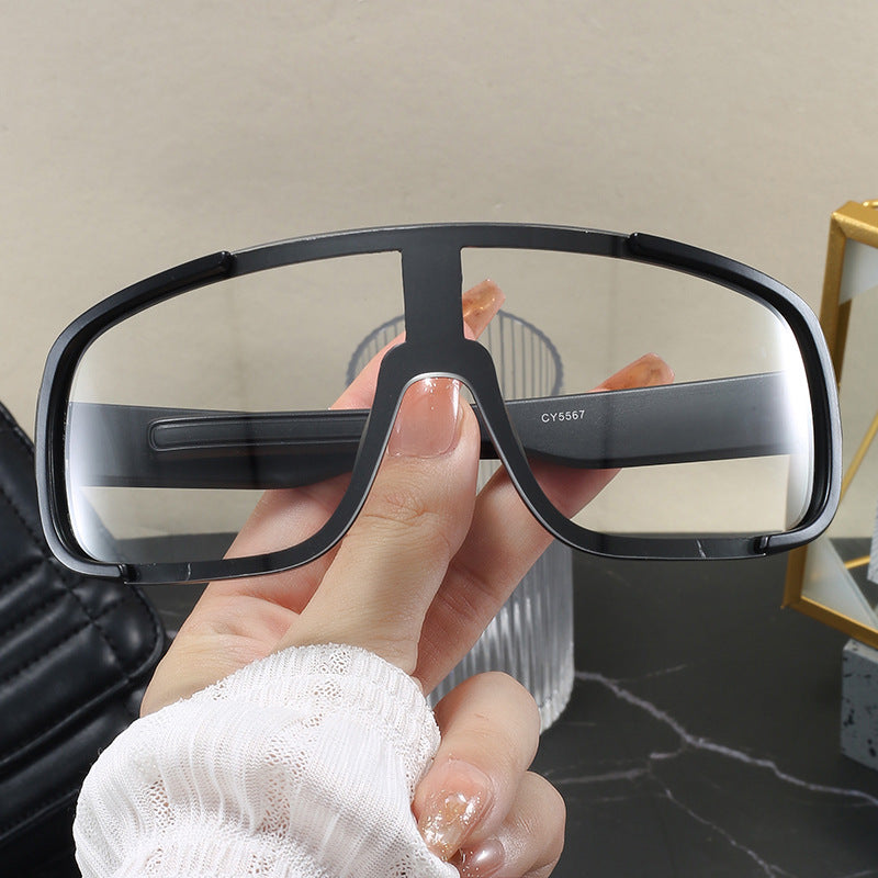 Damen moteriktig sportssolbrille med bred UV-beskyttelse Luvikno