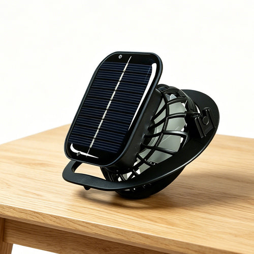 Unisex nan solardrevet bordvifte med integrert solarmodul Luvikno