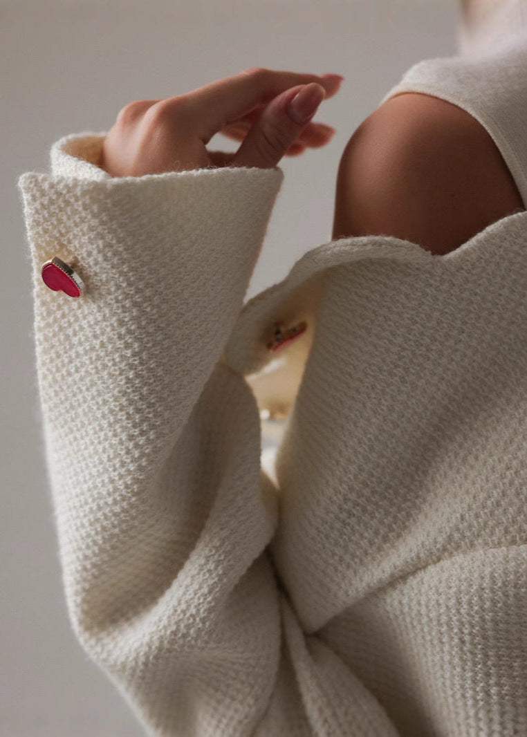 Luvik | Sydännappi Villatakki