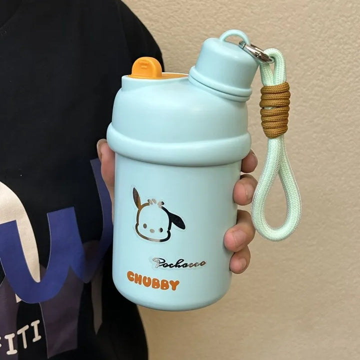 Damen Isoliertrinkflasche mit innovativem Verschlusssystem und süßem Tierdesign Luvikno