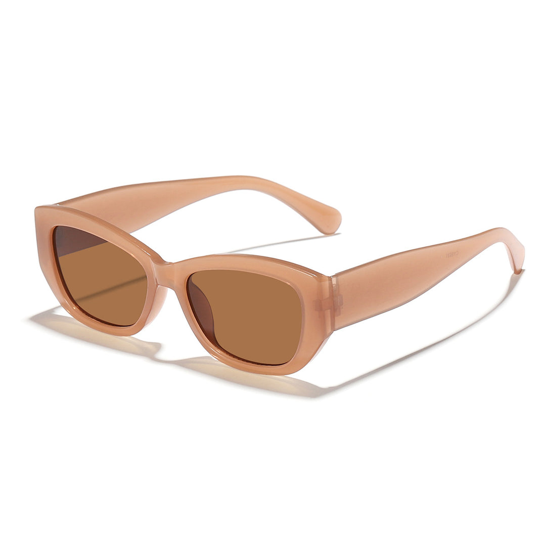 Dame Cat-Eye solbriller med robust ramme og UV-beskyttelse Luvikno