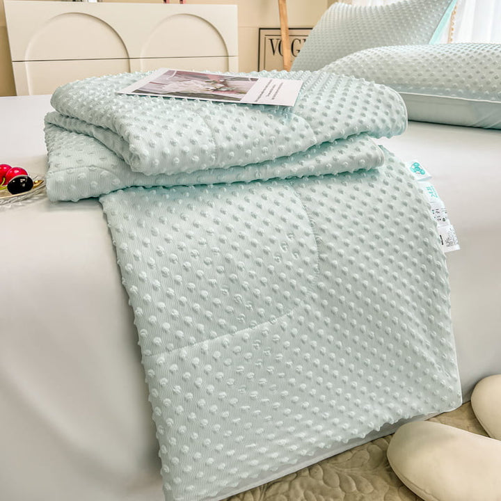 Reversibel Teksturert Ultra-Myk Iskrem-Liknende Kjølende Sommerdyne | Luvikno