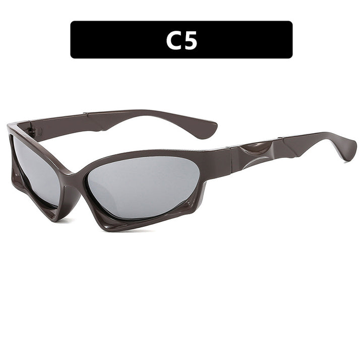 Dame sporty solbrille med moderne, aerodynamisk design Luvikno