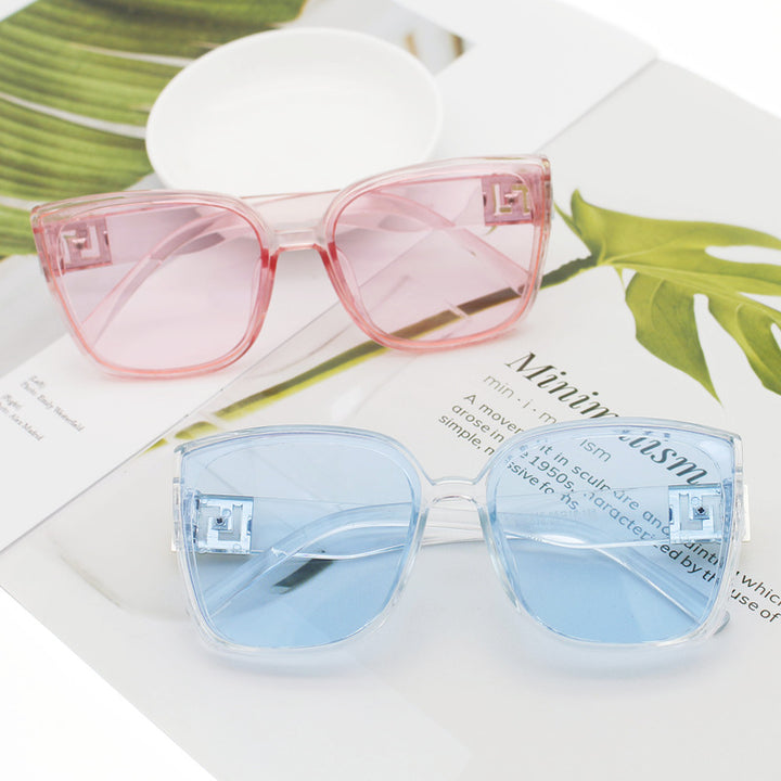 Damer Motemessig Oversized-Quadrat-solbrille Luvikno