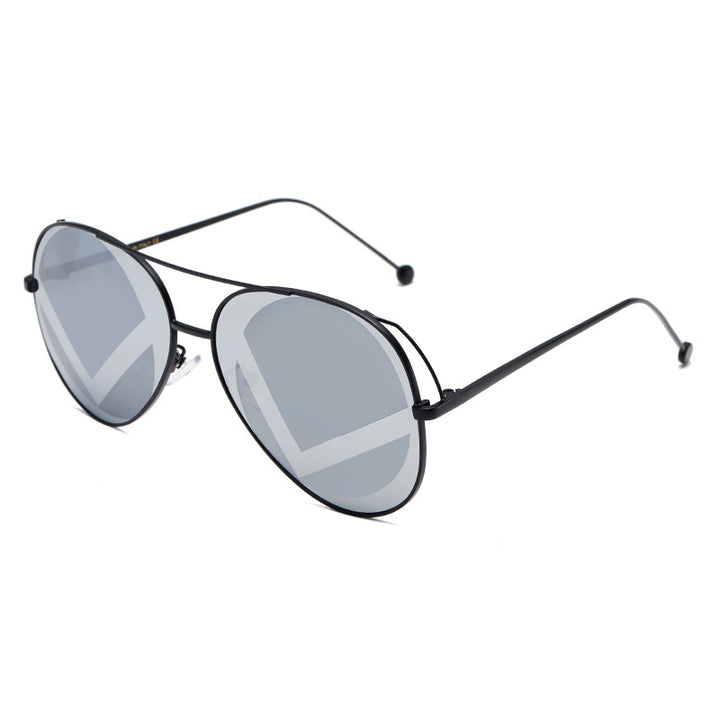 Dames fashionable geometriske solbriller Luvikno