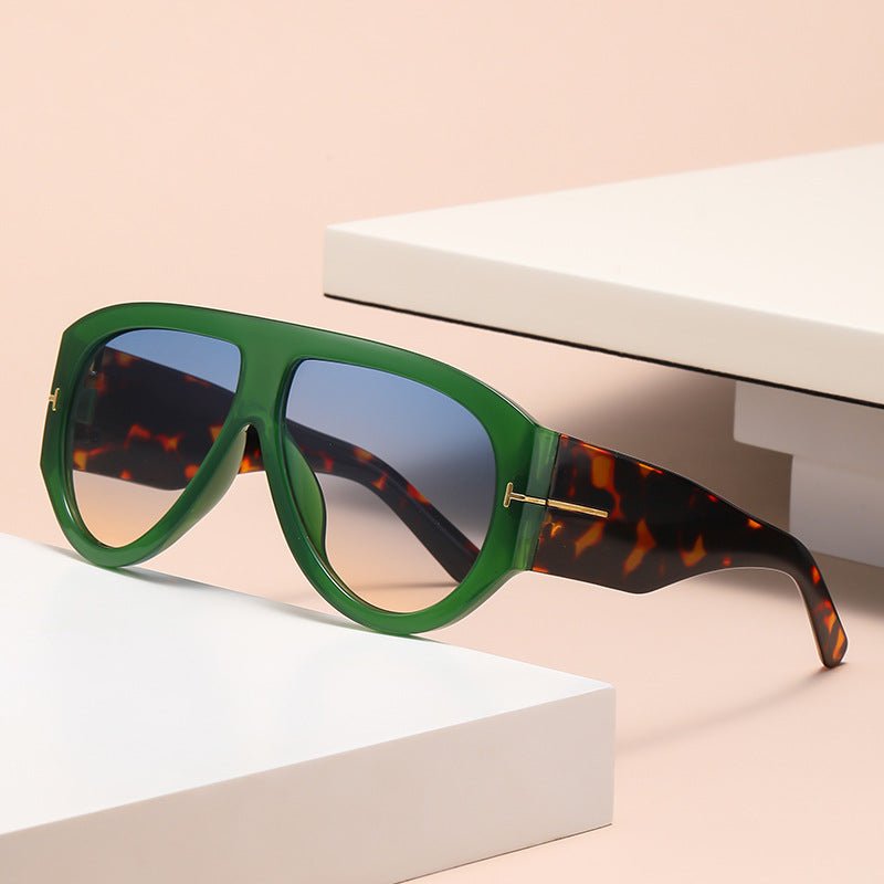 Oversized UV400 Aviator Solbriller Luvikno