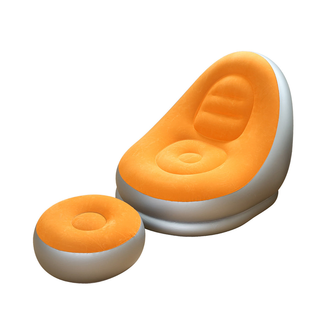 Kvinne oppblåsbar komfortsofa med ergonomisk ryggstøtte Luvikno