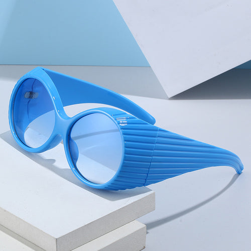 Dame Ekstravagant Solbrille med unikt bølgedesign Luvikno