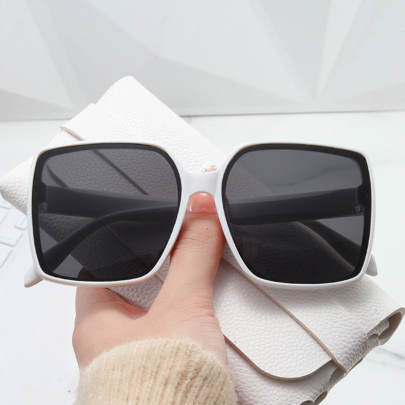 Dame oversized solbriller i moderne skilpadde-design Luvikno