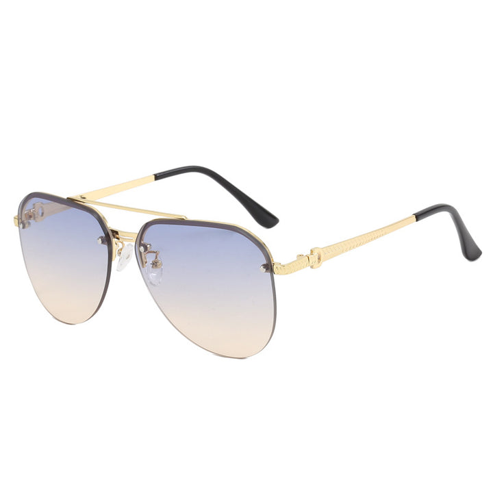 Damer elegant pilot solbrille med høy UV-beskyttelse og stilfull ramme Luvikno