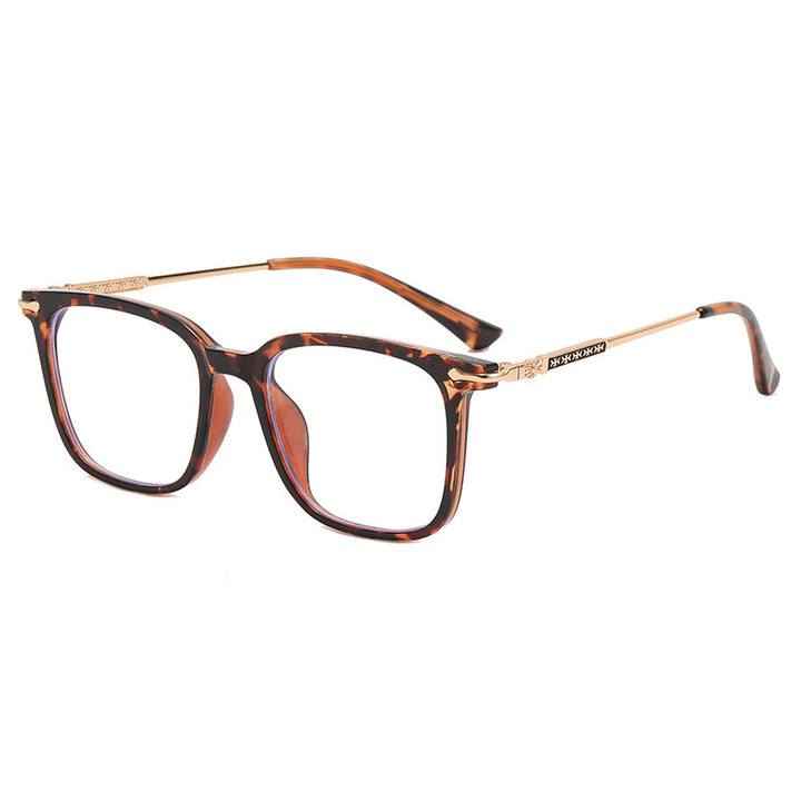 Dame firkantet designerbrille med elegant ramdesign Luvikno