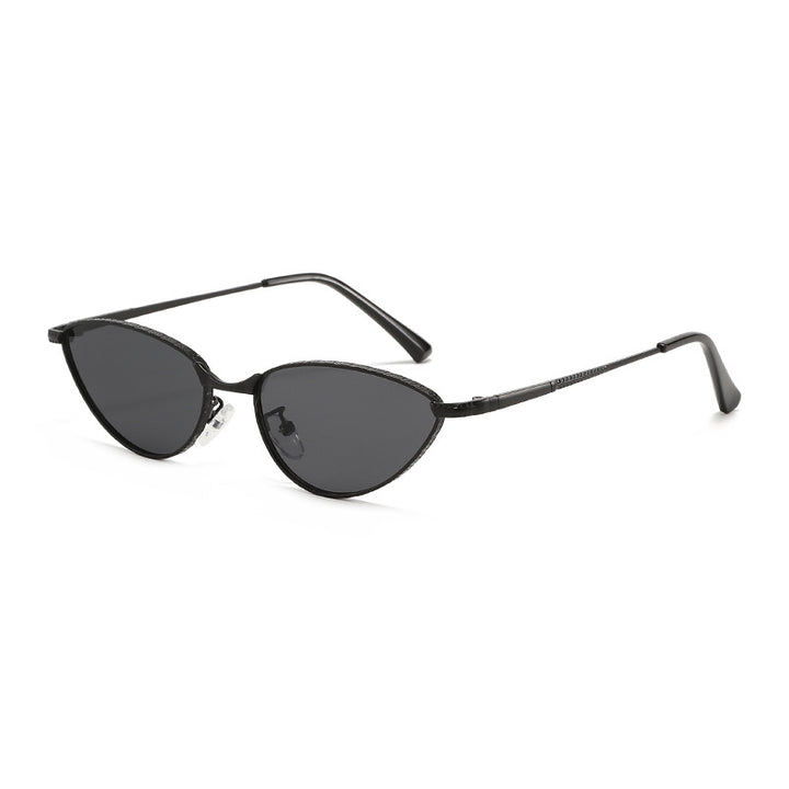Dame Cat-Eye solbriller med rhinestones ramme og beskyttende linser Luvikno