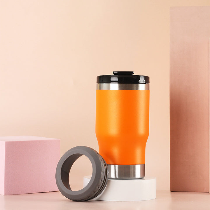 Dame Isolert Kaffeekopp med rutsjsikker silikonunderlag Luvikno
