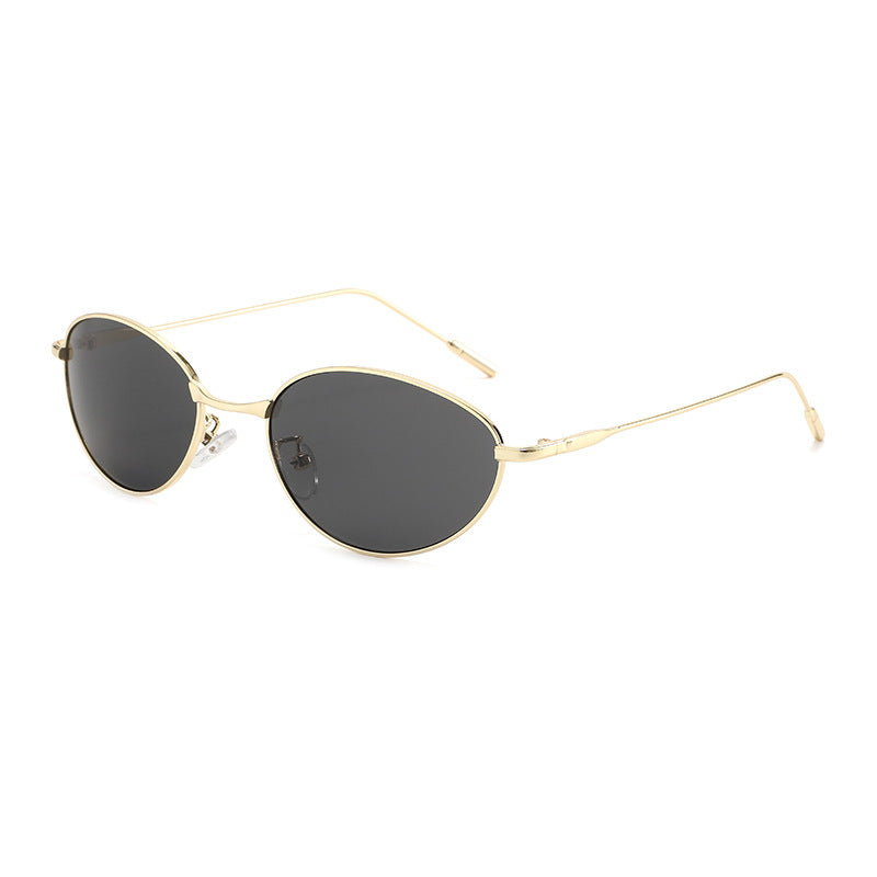 Dame fashionable solbriller i elegant oval design Luvikno