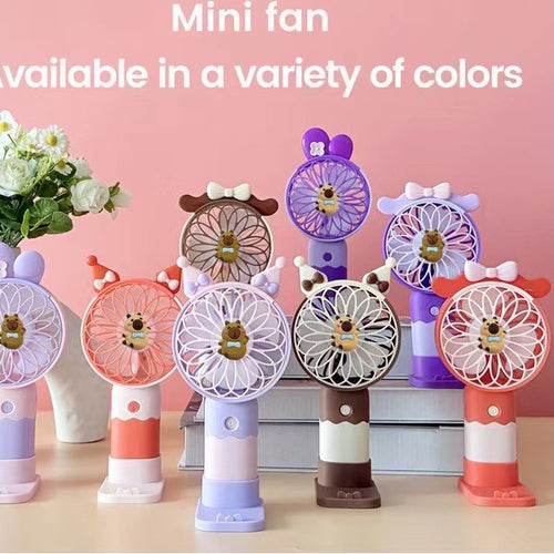 Unisex Bærbar Mini Vifte i kreativt Dyredesign Luvikno
