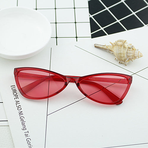 Damer geometrisk designer solbrille i moderne stil Luvikno